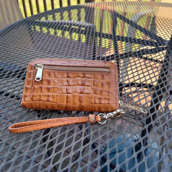 BRAHMIN Wristlet Wallet Clutch DARK RUM - Picture 2 of 4